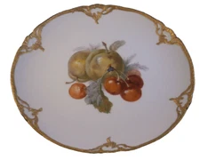 Antique KPM Berlin Porcelain Neuzierat Fruit Scene Plate Porzellan Teller #9