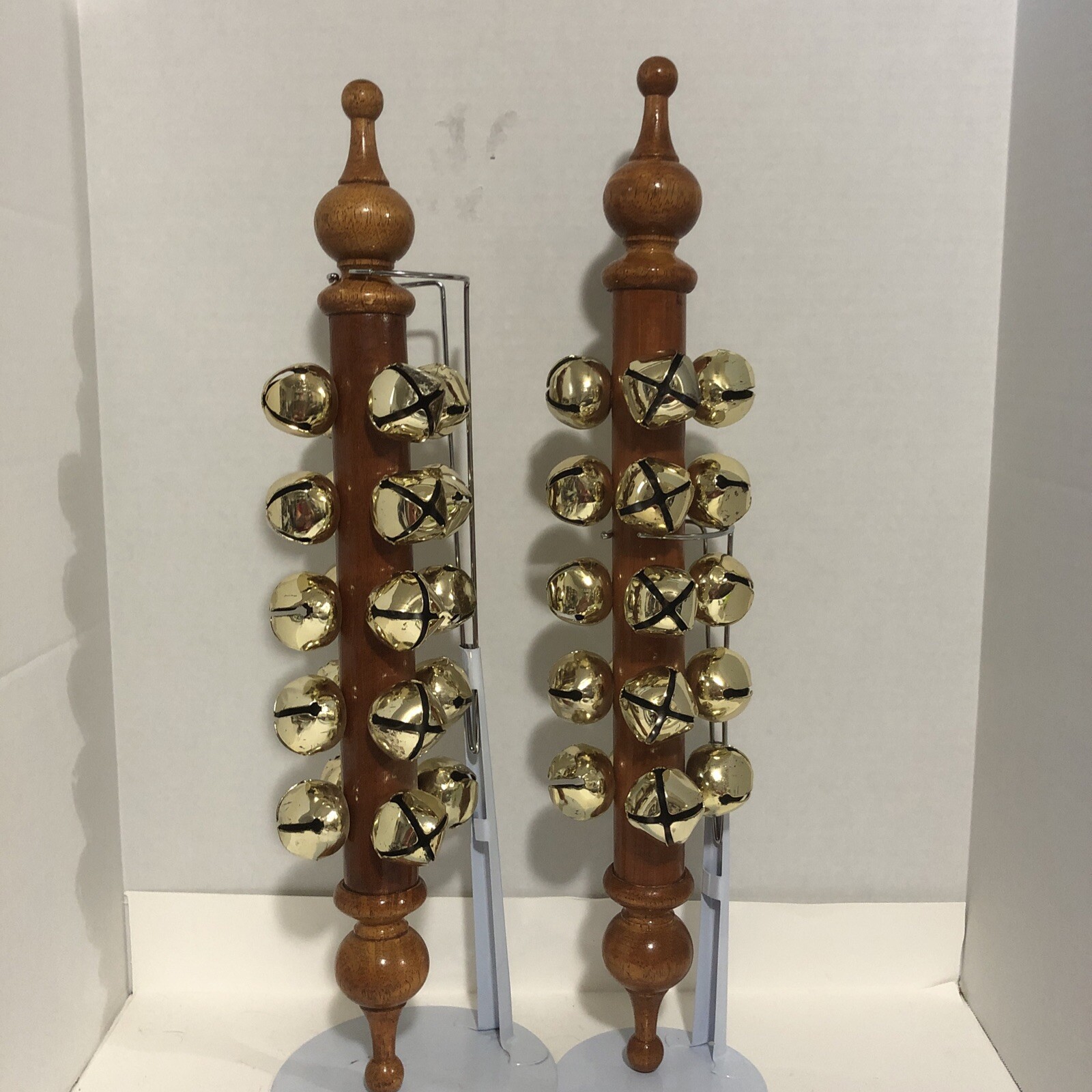 Set Of 2 Percussion Sleigh Bells Holiday Instruments Music Orchestra CHRISTMAS