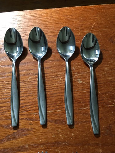Oneida Camlynn Frost Swirl Chrome Silverware 13 Pc Knife spoon fork VGC - Picture 4 of 8