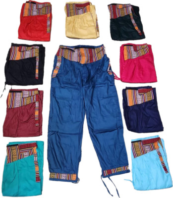 5pc Money belt Pants Indian Casual Harem Regular Yoga Dance Pants Assorted
