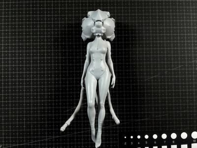 1/12 (160mm) Sci-Fi Female Cyborg Resin Figure Futuristic Model Kit Unpainted