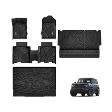 3W Ford Bronco Floor Mats  Cargo Liner  Back Seat Cover Custom Fit for 2021...