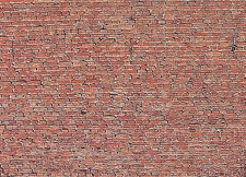 Faller (bulk of 10) Glazed Brick Embossed Panel Material - HO Scale Model