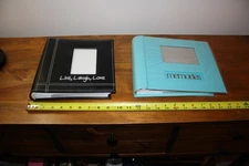 Set of Two Photo Albums 10" - Black Live Laugh Love & Teal Memories