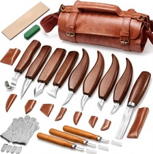 Wood Carving Kit, 17Pcs Wood Carving Tools, Professional Whittling Knife Set, Wo
