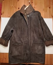 Wildledermantel damen 40, schwarz, Futter aus Wollmischung