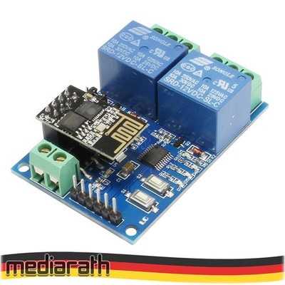 LC Technology 12V 2 Kanal Relais 2 Channel Relay ESP8266 WIFI - Tasmota 15 NEU