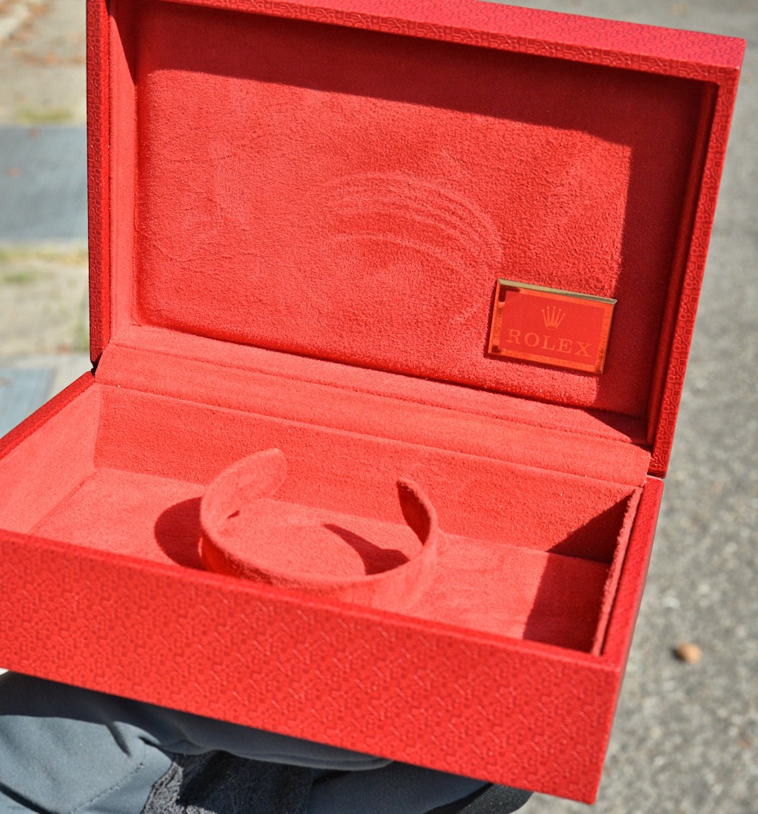 Rara Scatola Cofanetto Box Porta Orologio Rolex 60.00.02 Nuova con Controscatola foto 4