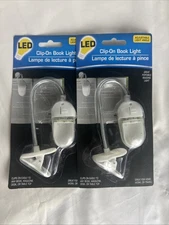 Night Light Book Light 2 Pc Adjustable Light Angle Clips On Easily To Any Book,