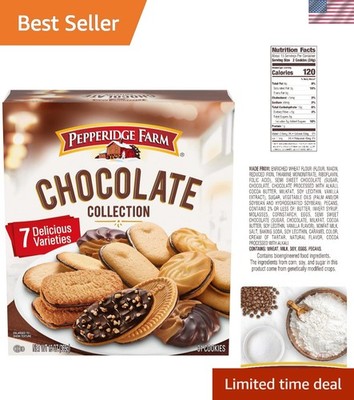 Luxurious 7-Flavor Chocolate Cookie Collection - 13 oz. Perfect for Gifting