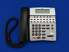 NEC DTH-16D-1-BK 1-Silver and Button Black Digital Display Phone Network-MFD 09/