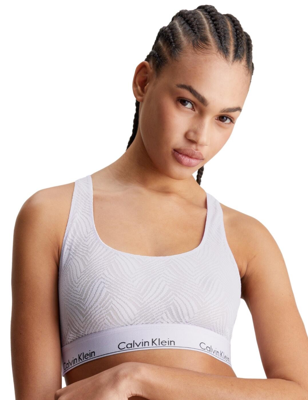 M - 12 Calvin Klein Unlined Bralette Non Wired Non Padded Racerback Bras