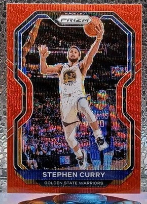 Stephen Curry - 2020-21 Panini Prizm - Red Ruby Wave Prizm - Golden State