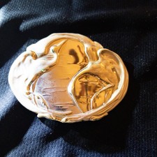 Vintage Charmant Belts of Beverly Hills Inc, Belt Buckle Cranes Mirror Finish