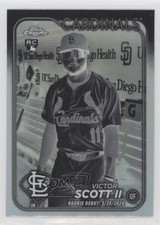 2024 Topps Chrome Update Rookie Debut Negative Refractor Victor Scott II 1h8h