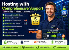 Hosting with Comprehensive Support - Unlimited SSD, Emails, SSL 15.99/Year