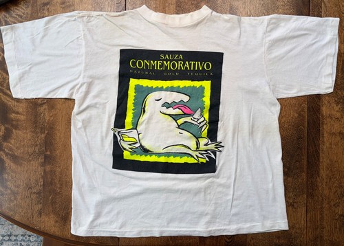Vintage SAUZA CONMEMORATIVO Natural Gold Tequila Promo 90’s