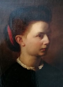 Ölg. von Elise Schuhmann 1868 Tochter v. ROBERT u. CLARA Schuhmann / ZWICKAU