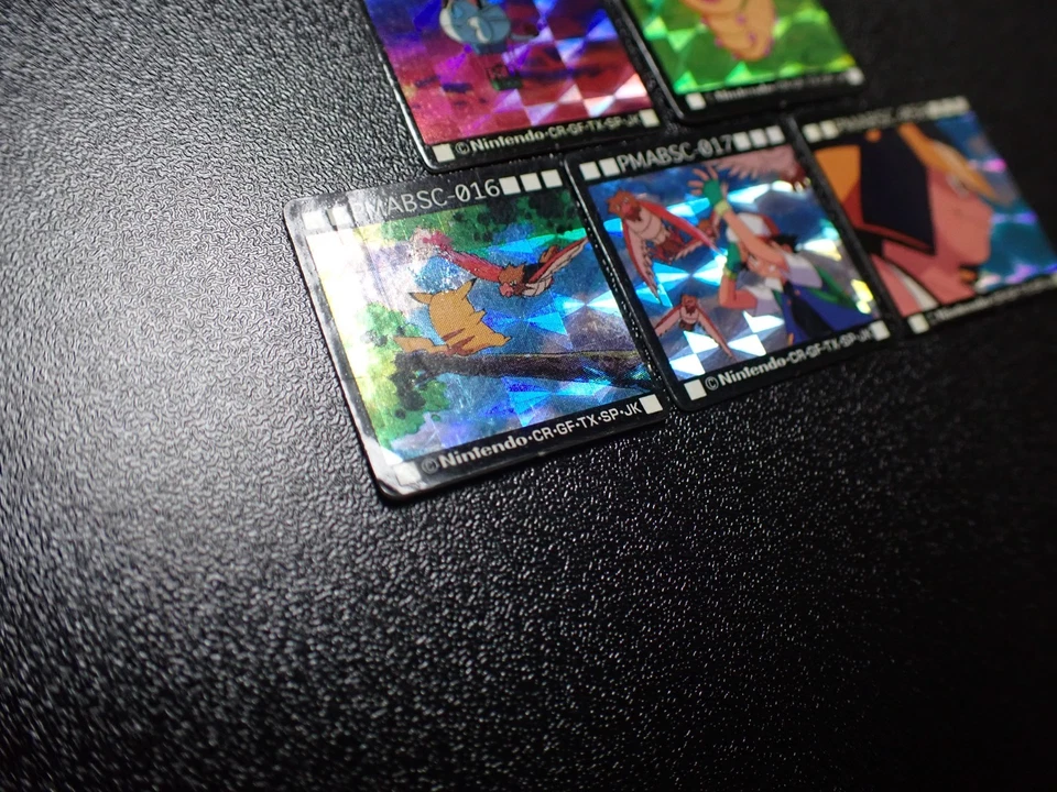 Pokemon GB Pocket Mini Card Prism Holo x5 Ash Pikachu etc #5724 - Image 3 of 4