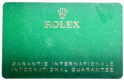 Rolex 126333 Datejust 41 Warranty Certificate Guarantee 2020s T Serial Cert