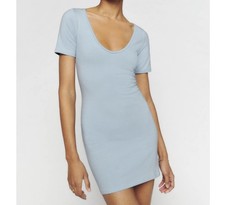 REFORMATION light blue bodycon mini dress sz M