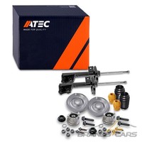 Atec 2X StossdÄMpfer +Domlager +PROTECTION-KIT Vorne FÜR Mercedes A-KLASSE W168