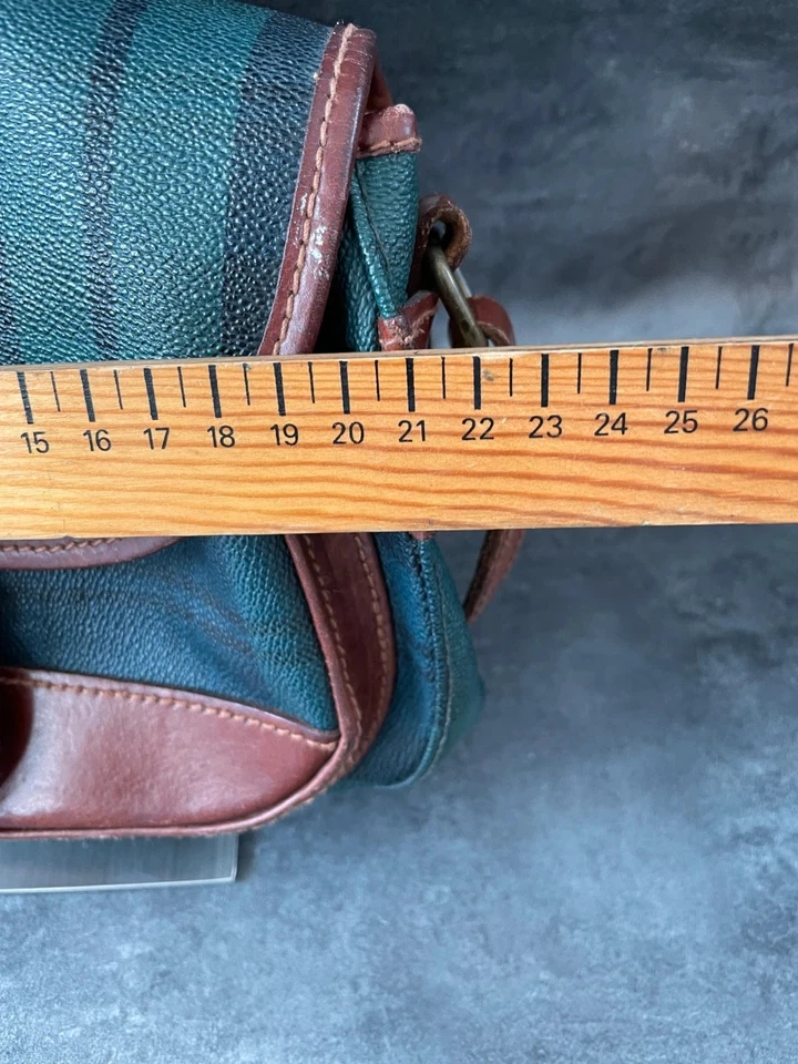 Sac en bandoulière en cuir Ralph lauren motifs tartan vintage Y2K - Photo 4/4