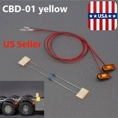 For 1/14 Tamiya RC Tractor Truck Car LED Clearance/Marker Light Warning Lamp US