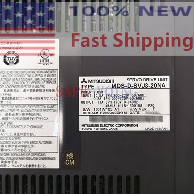 ONE NEW Mitsubishi MDS-D-SVJ3-20NA Servo Drive MDSDSVJ320NA