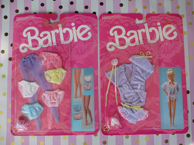 1986 Fancy Frills Lingerie Barbie Sets @ 2-Vintage Mattel-3181/3180