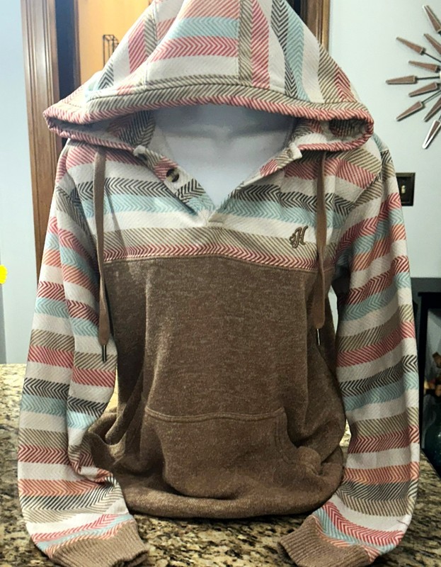 Hooey Women's Hoodie   Southwestern  Long Sleeve Size Small