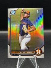 Michael Knorr 2022 Bowman Draft 1st Chrome Refractor Houston Astros #BDC-120