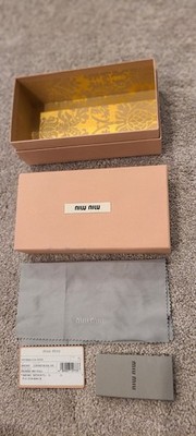 Miu Miu sunglasses gift packaging cloth card box product womens Only