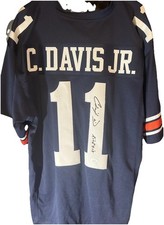 Chris Davis Jr. Signed Jersey Auburn Tigers Football Auto Kick Six JSA