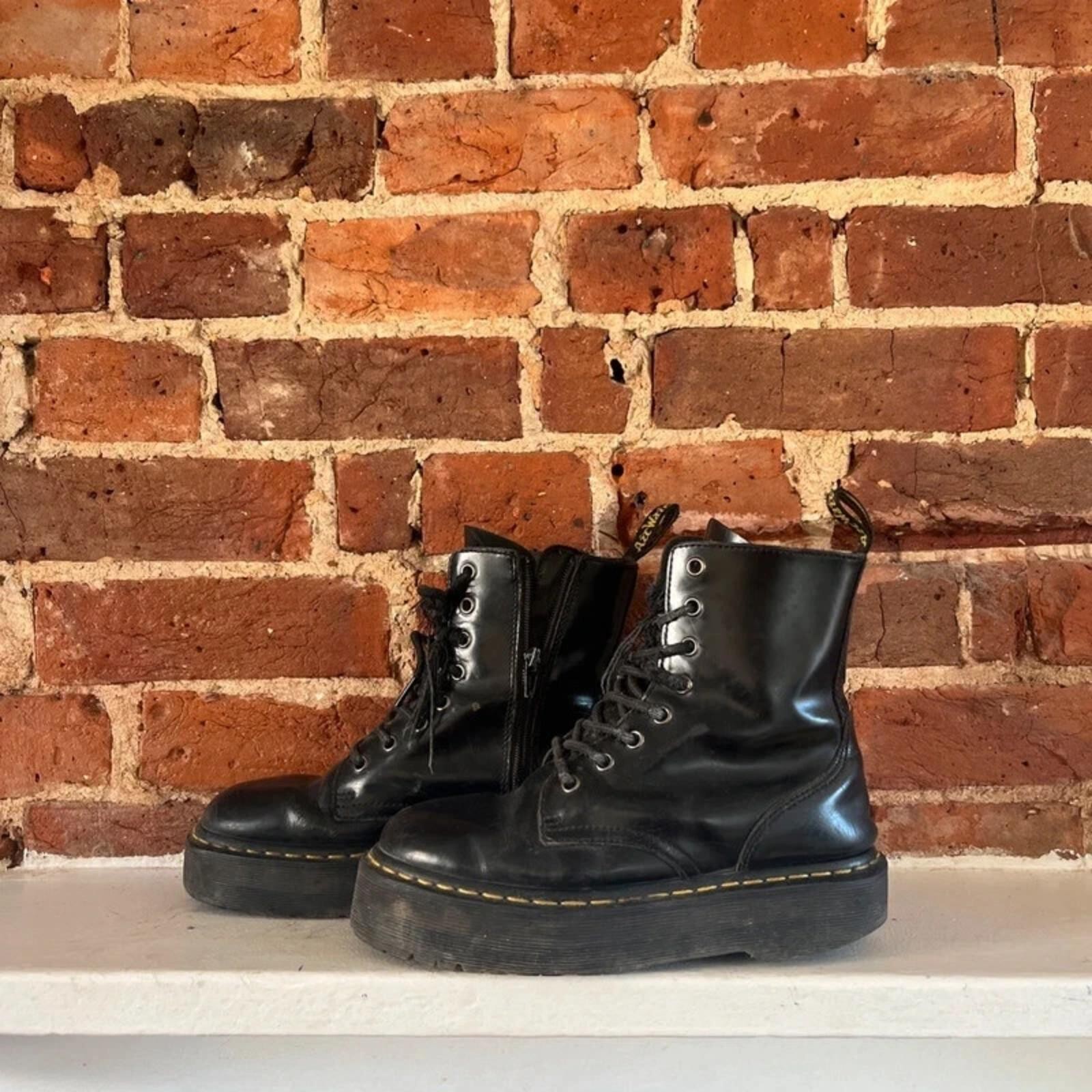 Vintage Dr Marten Women’s Black Leather Boots | UK Size 5.5 image 4