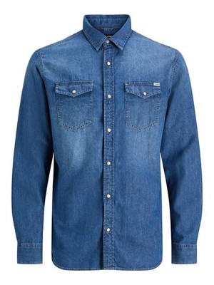 Male Denim Shirt Comfort Fit Denim Shirt