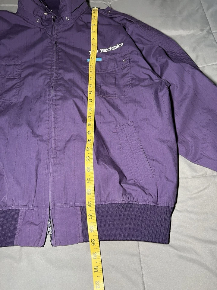 Live Mechanics Jacket Men Size 3XL Purple Full Zip Pockets - Image 3 of 4