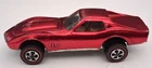 Vintage Original 1968 HOT WHEELS REDLINE Custom Corvette red nice condition
