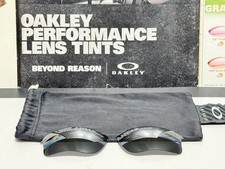Oakley Flak Jacket 1.0 XLJ Black Iridium Polarized lens set - SKU 13-662 / Used