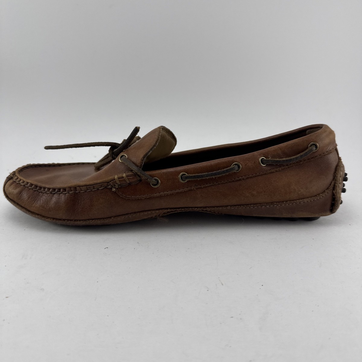 Cole Haan Grant Driver Brown Leather Moc Toe Loafers Mens 12D M 13215 Men main image 3