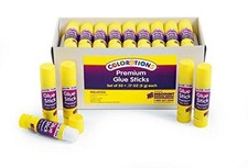 Colorations Washable Glue Sticks, Premium Classroom Art Supplies, Safe Easy-T...