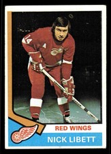 1974-75 Topps Nick Libett #193 - Detroit Red Wings
