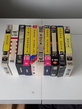 JOB LOT OF 10 USED VHS VIDEO TAPES        ***ROCK CONCERTS & VIDEOS***