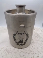 Mini Keg Beer Growler BOSS BREWERS OF SOUTH SUBURBIA 64 oz Stainless Steel
