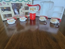 Tinsel Town Vintage Style Santa Pitcher and C...
