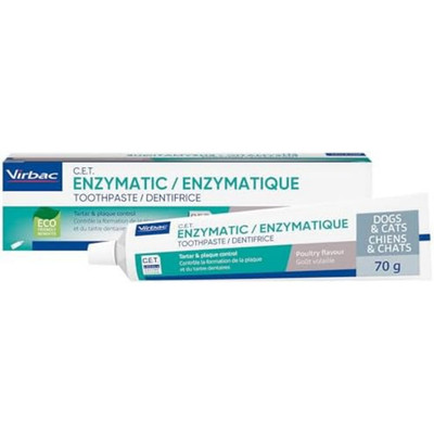 Virbac C.E.T. Enzymatic Toothpaste for Pets, Poultry Flavor, 2.5 Oz Tube