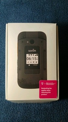 Sonim XP3 Plus Rugged Flip Phone 16GB T-Mobile SonimOS IP68 CAMERA Black LOCKED 
