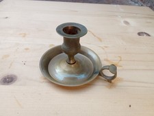 Antico portacandela in ottone