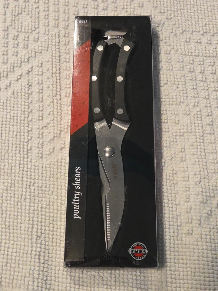 Norpro 10" Geflügelschere Schwarz & Silber Neu