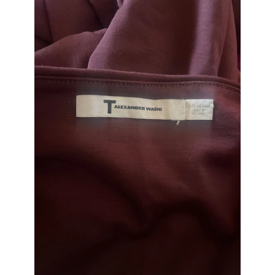 Falda lápiz tejida jersey borgoña T by ALEXANDER WANG XS Foto 3 de 3